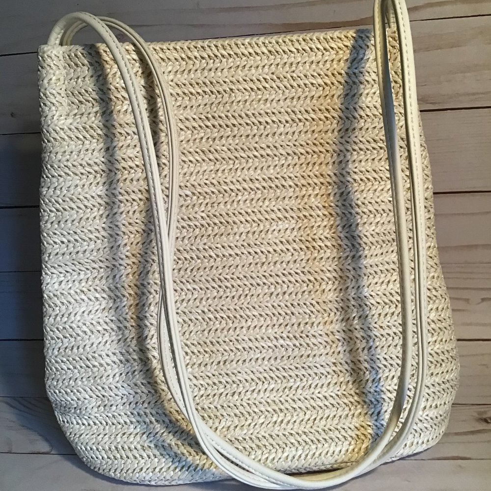 Urban Expressions Woven Straw Vegan Purse